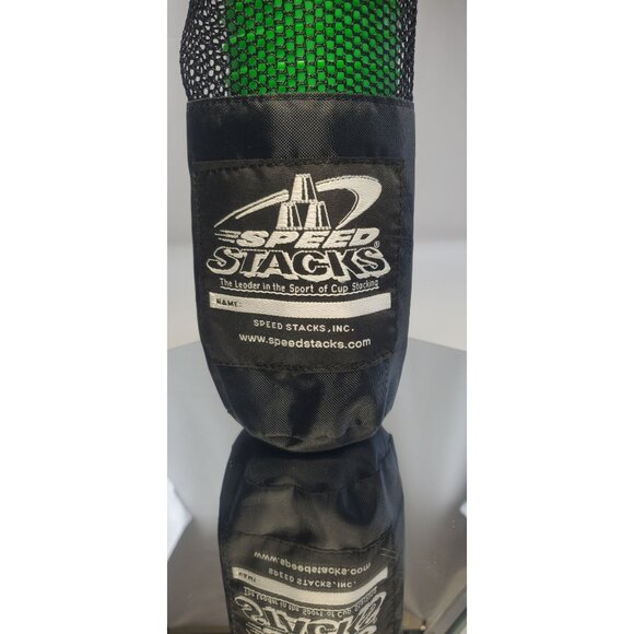 Speed Stacks 12 Cups Competition Stackers Green WSSA w/ Mesh Bag - Picture 2 of 5